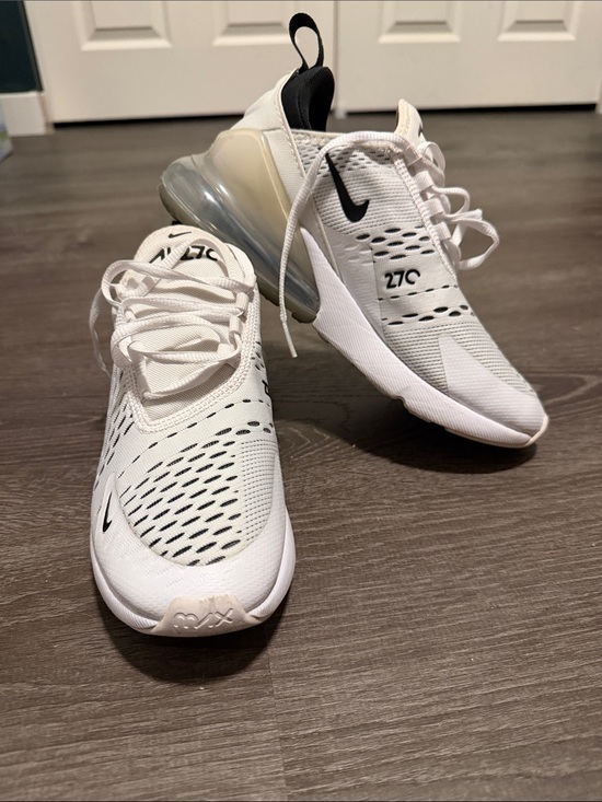 Nike Shoes - Nike White and Black Air 270 Mesh Running Shoes